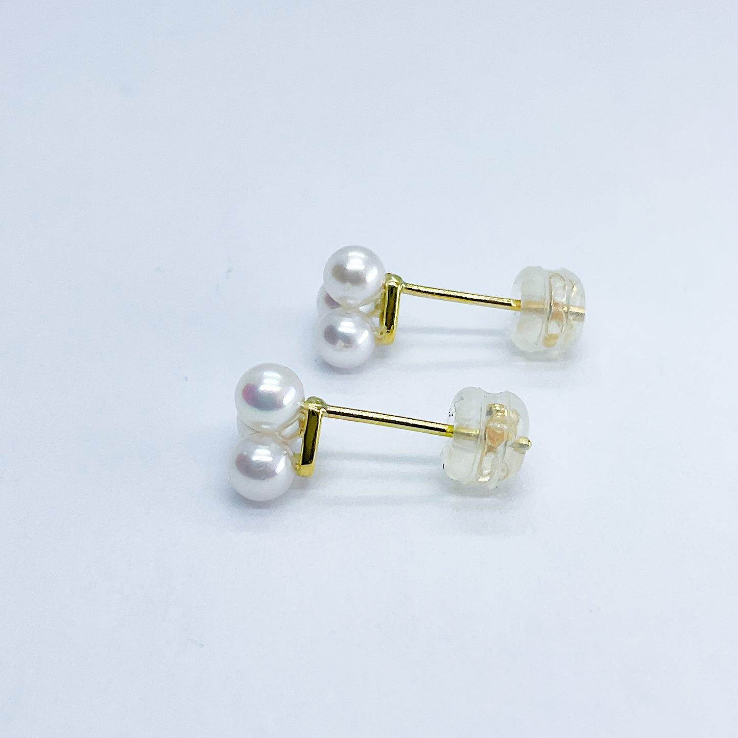 otonaきゅんパール　♡　あこや真珠トライアングルピアス