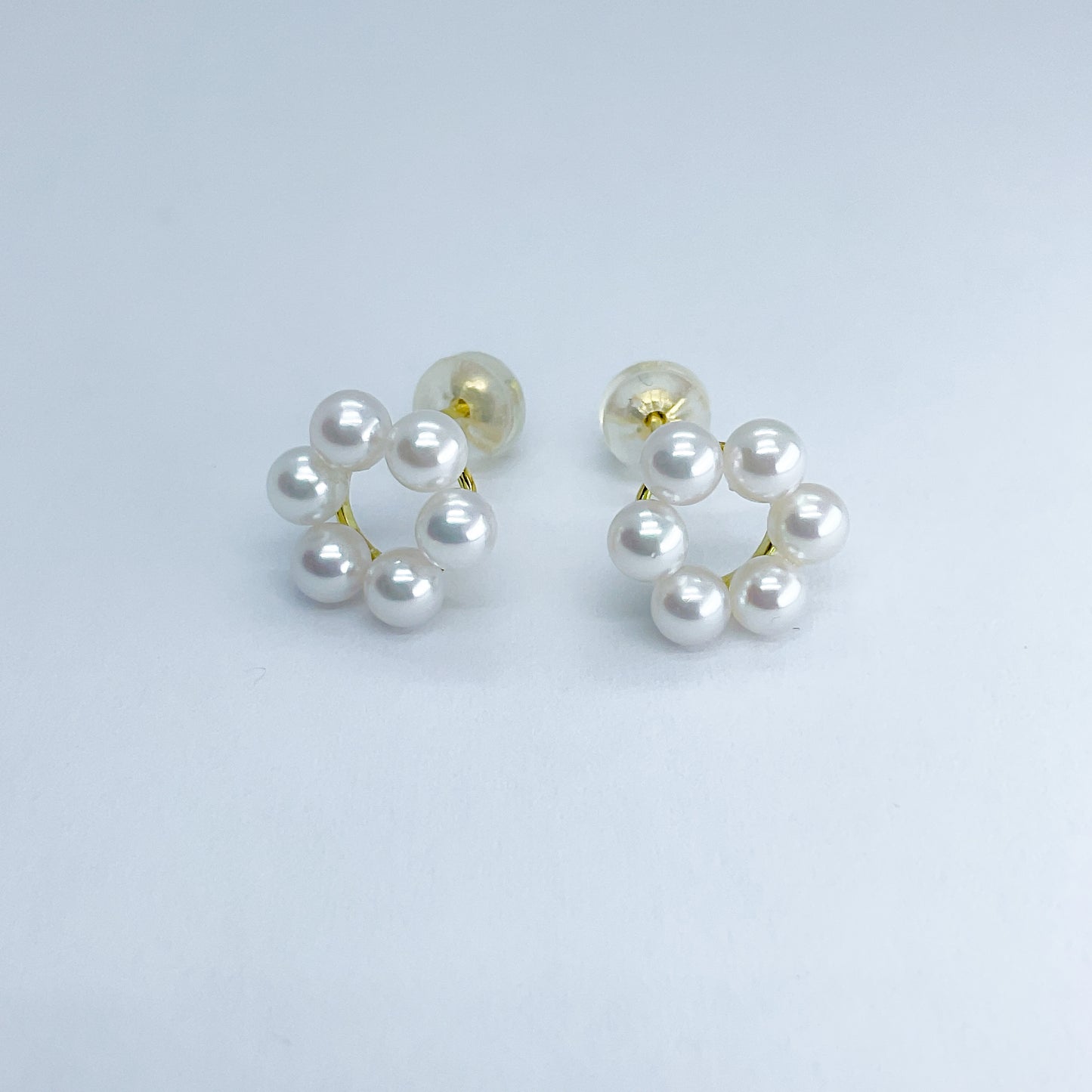 otonaきゅんパール　♡　あこや真珠リトルサークルピアス