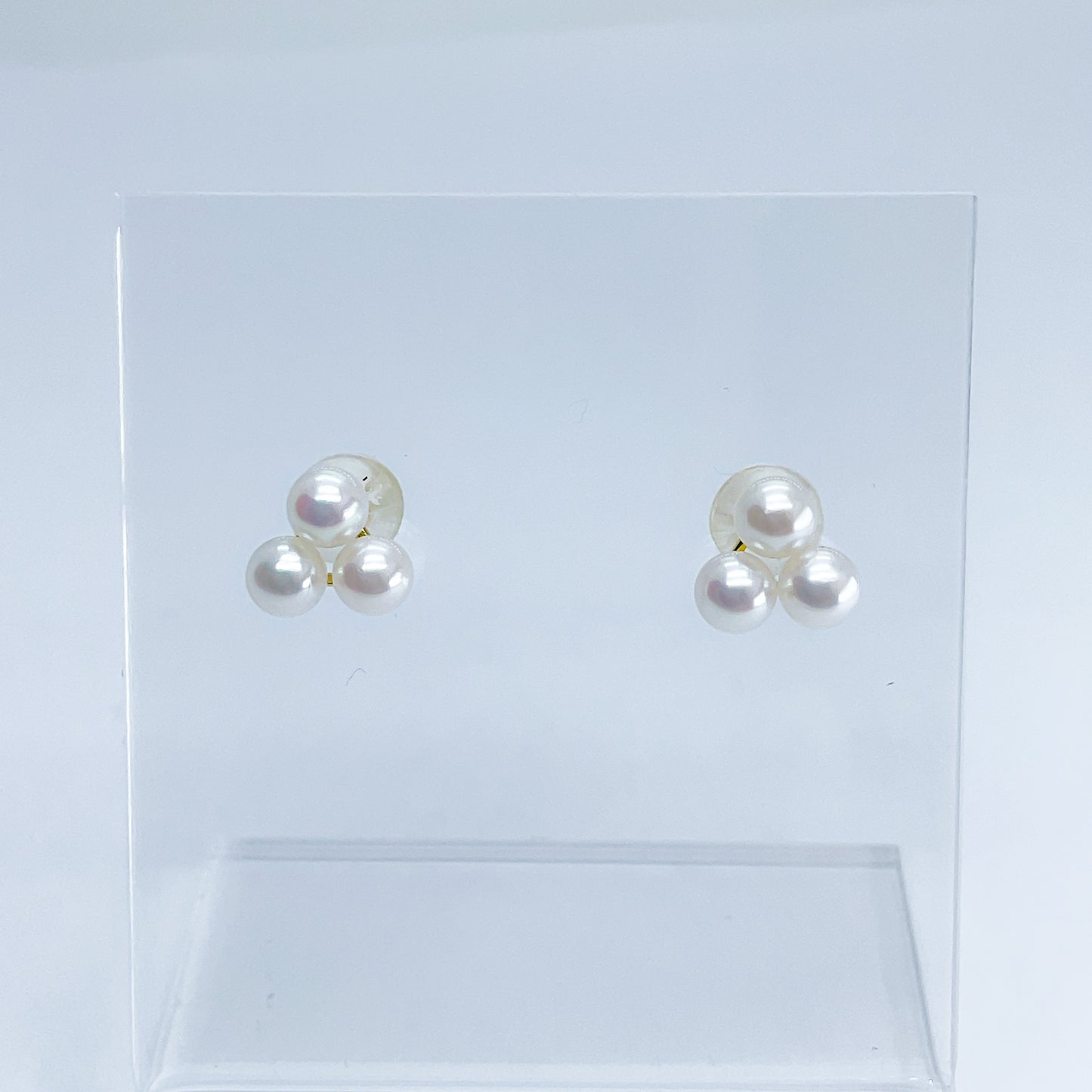 otonaきゅんパール　♡　あこや真珠トライアングルピアス